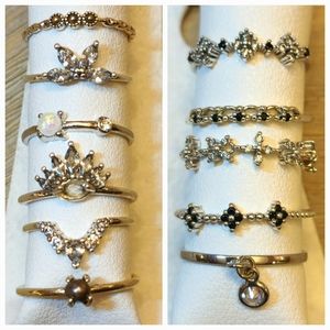 Free People Mega Ring Set